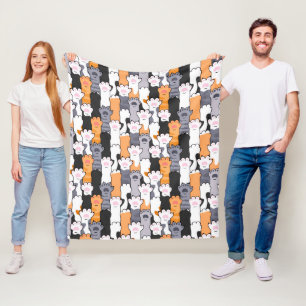 Kattenpootjes Patroon Fleece Deken