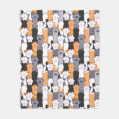 Kattenpootjes Patroon Fleece Deken (Voorkant)
