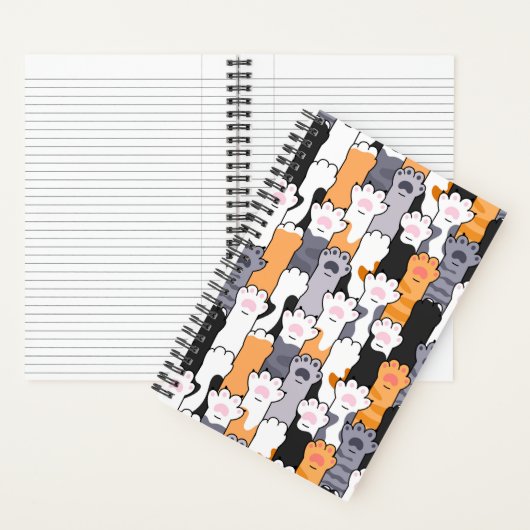 Kattenpootjes Patroon Notitieboek (Binnen)