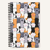 Kattenpootjes Patroon Notitieboek (Voorkant)