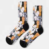 Kattenpootjes Patroon Sokken (Links)