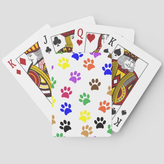 kattenpootkaarten pokerkaarten (Achterkant)