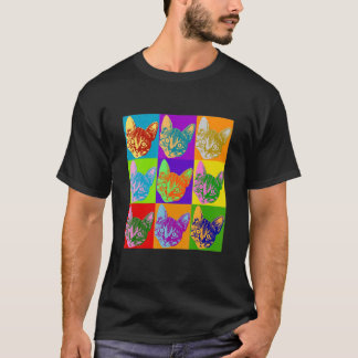 Kattenpop Geïnspireerd Kitty Grafisch Katten Fel K T-shirt