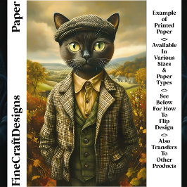 Kattenportret op het platteland CM2 Scrapbook Pape