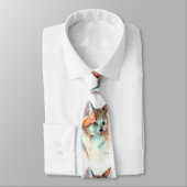 kattenportret stropdas (Gebonden)