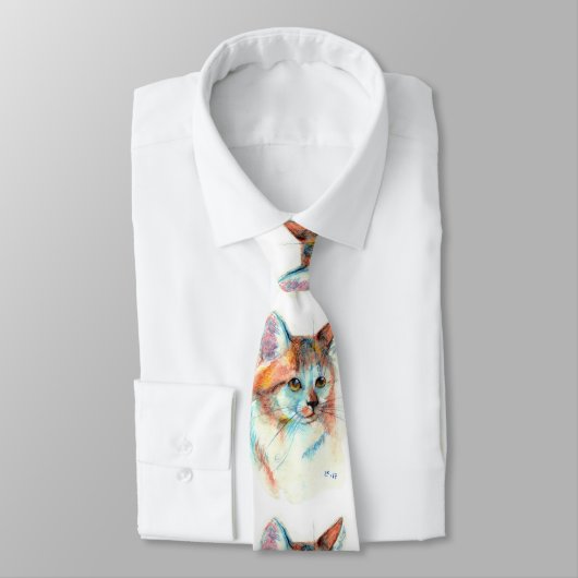 kattenportret stropdas (Gebonden)