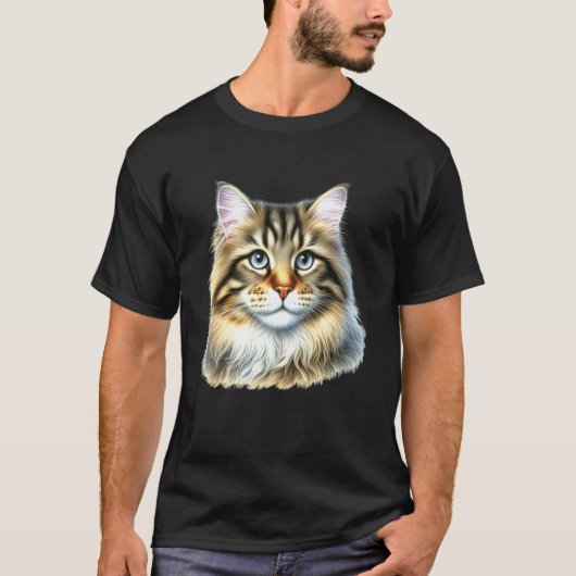 Kattenportret T-shirt (Voorkant)