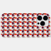 Kattenportret - Vet grafisch Sinaasappel en violet Case-Mate iPhone Case (Achterkant (horizontaal))