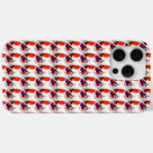 Kattenportret - Vet grafisch Sinaasappel en violet Case-Mate iPhone Case (Achterkant (horizontaal))