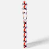 Kattenportret - Vet grafisch Sinaasappel en violet Case-Mate iPhone Case (Achterkant / Links)