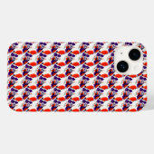 Kattenportret - Vet grafisch Sinaasappel en violet Case-Mate iPhone Case (Achterkant (horizontaal))