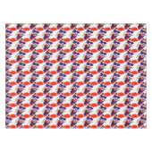 Kattenportret - Vet grafisch Sinaasappel en violet Tafelkleed (Voorkant (Horizontaal))