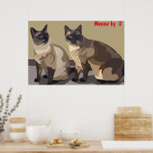 Kattenposter Poster (Keuken)