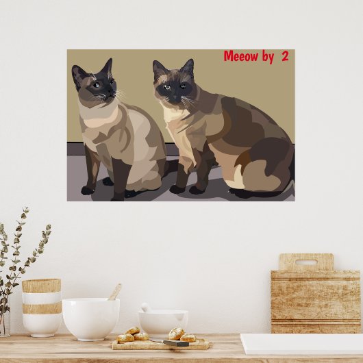 Kattenposter Poster (Keuken)