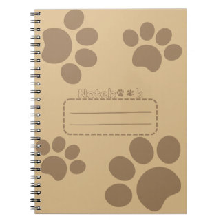 Kattenpoten bruin tijdschrift notitieboek