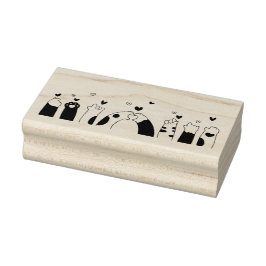 Kattenpoten en harten rubberstempel