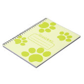 Kattenpoten groen tijdschrift notitieboek (Linkerzijde)