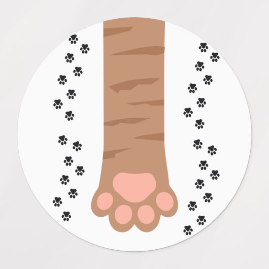 kattenpoten labels (Design 2)