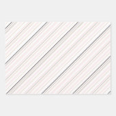 Kattenpoten op roze, staven en vlakken inpakpapier vel (Voorkant 3)