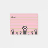 Kattenpoten Post-it® Notes (Voorkant)