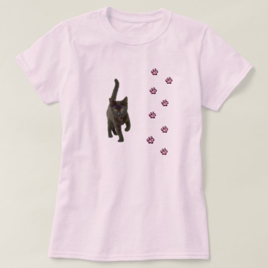 Kattenpoten T-shirt (Design voorkant)