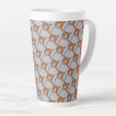 Kattenprint Latte Mok (Rechterhoek)