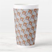 Kattenprint Latte Mok (Voorkant)