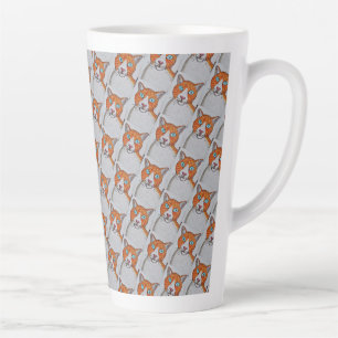 Kattenprint Latte Mok
