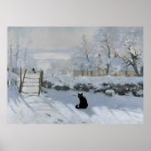 Kattenprint Monet zonsondergang op de Seine Grappi Poster (Voorkant)