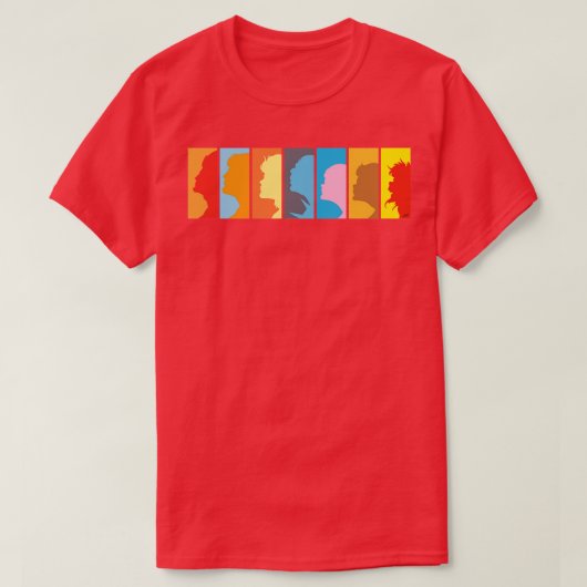Kattenprofiel horizontaal t-shirt (Design voorkant)