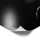 Kattenprofiel Silhouet Abstract unframed Foto Afdruk (Hoek)