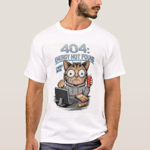 Kattenprogrammeurshirts – Code Coffee Cat Repeat F T-shirt