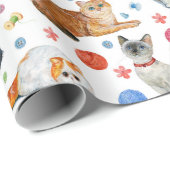 Kattenrassen Cadeaupapier (Rol Hoek)