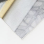 Kattenregel met foto en namen fleece deken (Hoek)