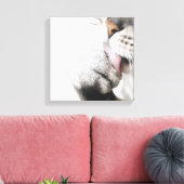 Kattenreinigingspagina Canvas Afdruk (Insitu (Woonkamer))