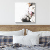 Kattenreinigingspagina Canvas Afdruk (Insitu (Slaapkamer))