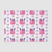 Kattenrendier Kerstvakantie Tissuepapier (Voorkant)