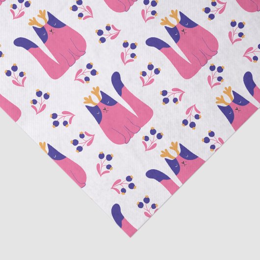 Kattenrendier Kerstvakantie Tissuepapier (Detail)