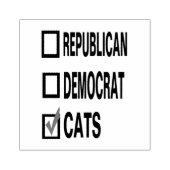 kattenrepublikeinse democraat RUBBER STAMP Rubberstempel (Afrduk)