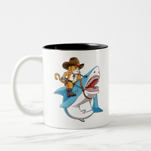 Kattenreuzenhaai Tweekleurige Koffiemok (Links)