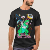 kattenrijdend dinosaurus t-shirt (Voorkant)