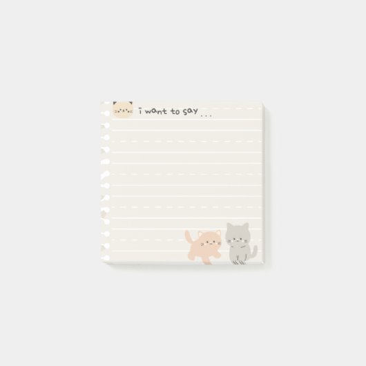 Kattenrooster Post-it® Notes (Voorkant)