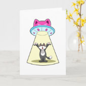 Kattenruimteschip Kaart (Gele Bloem)