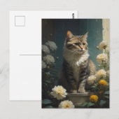 kattenschilderkunst briefkaart (Voorkant / Achterkant)