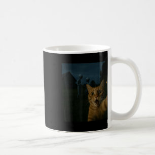 Kattenselfie met Aliens Grappige Kattencadeaus voo Koffiemok