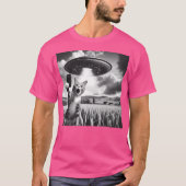 Kattenselfie met buitenaardse UFO Funny Cat T-shirt (Voorkant)