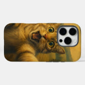 Kattenselfie met buitenaardse UFO grappige katteng Case-Mate iPhone Case (Achterkant (horizontaal))