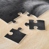 Kattenselfie met buitenaardse UFO grappige katteng Legpuzzel (Zijkant)