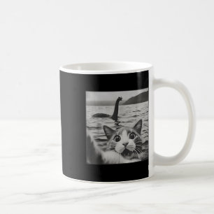 Kattenselfie met Loch Ness Monster Funny Cats Mann Koffiemok