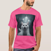 Kattenselfie met ufo grappig t-shirt (Voorkant)
